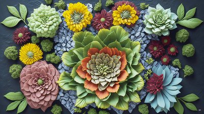 mandala: Kalanchoe elementy_01 autorstwa Josef Johann Michel