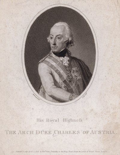 Arcyksiążę Karol, książę cieszyński, żołnierz austriacki autorstwa Josef Kreutzinger