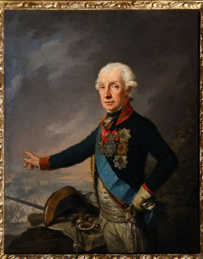 Portret marszałka generalissimusa księcia Aleksandra Suworowa (1729-1800). (Portret feldmarszałka generalissimusa księcia A. Suworowa). Obraz Josefa Kreuzingera (1757-1829), olej na płótnie autorstwa Josef Kreuzinger