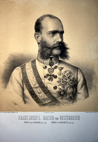 Franz Josef I. 1873 Litho autorstwa Josef Kriehuber