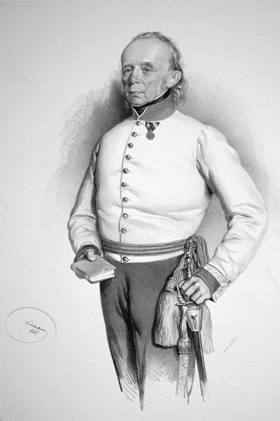 Friedrich Hochenegg Litho autorstwa Josef Kriehuber