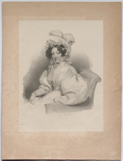 Gabrielle Auersperg, z domu Lobkowitz autorstwa Josef Kriehuber