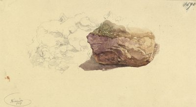 Studium skał autorstwa Josef Kriehuber