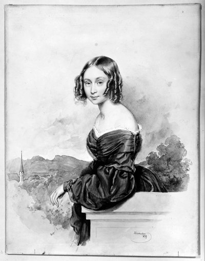 Hrabina Natalia Alexandra von Buxhövden, żona K.G. Löwenhielma autorstwa Josef Kriehuber