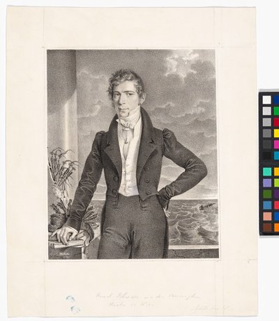 Johann Georg Schwarz (1800-1867, handlarz futrami) autorstwa Josef Kriehuber