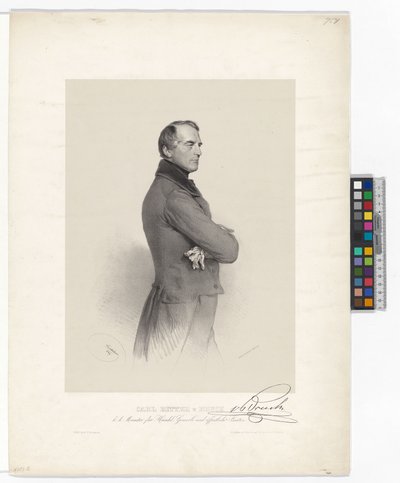 Karl Ludwig baron von Bruck autorstwa Josef Kriehuber