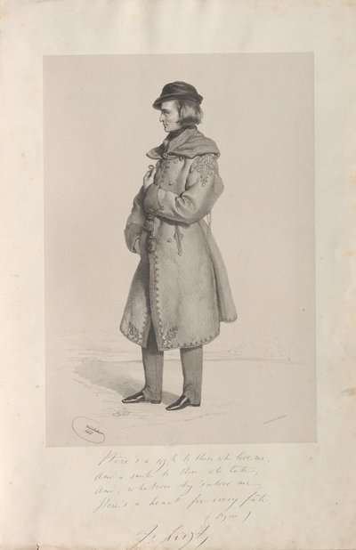 Portret Franciszka Liszta 1811-1886, 1840. autorstwa Josef Kriehuber