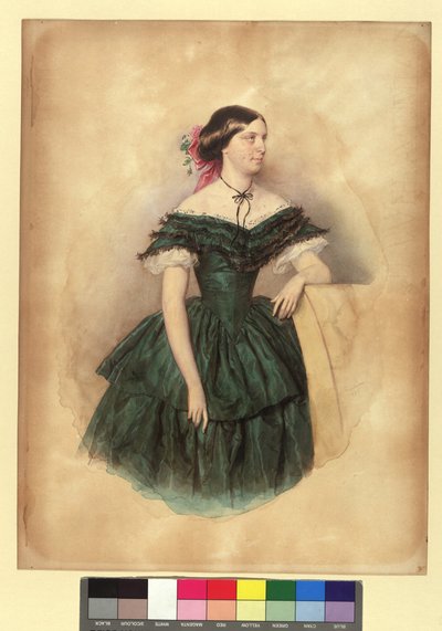 Violetta von Schmerling, z domu Bienerth autorstwa Josef Kriehuber