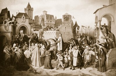 Leopold VI wjeżdżający do Wiednia, 1219 autorstwa Josef Mathias Trenkwald
