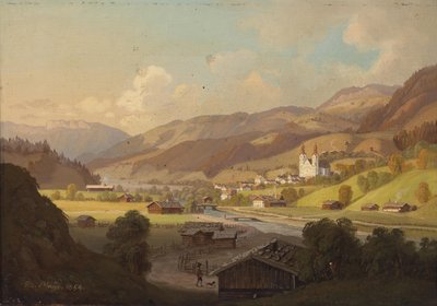 Widok na Maria Rain, Karyntia autorstwa Josef Mayr