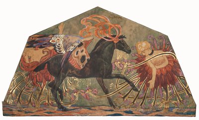 Pegaz i muzy autorstwa Josef Mehoffer