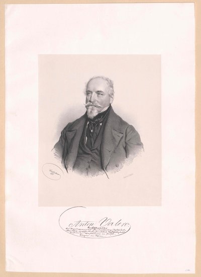 Anton Valero (druk) autorstwa Josef Nikolaus Kriehuber