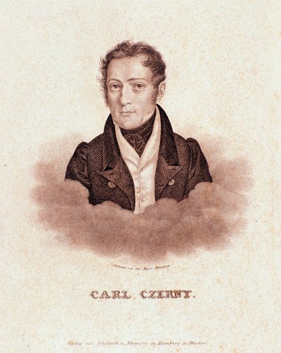 Portret Carla Czernego (litografia) autorstwa Josef Nikolaus Kriehuber