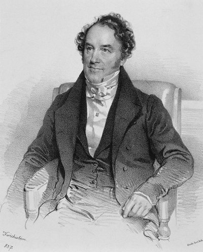 Portret Conradina Kreutzera lub Kreuzera (Messkirch autorstwa Josef Nikolaus Kriehuber