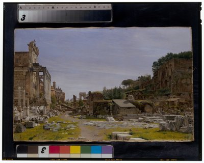 Dwa spojrzenia na Forum Romanum autorstwa Josef Theodor Hansen