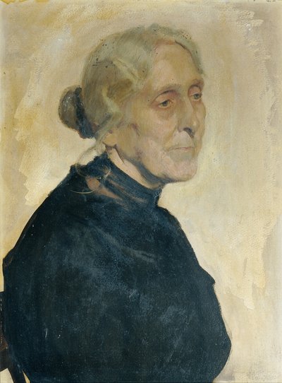 Portret starszej damy autorstwa Josef Wawra