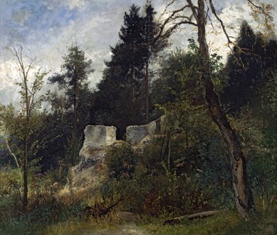 Krajobraz z ruinami autorstwa Josef Wenglein