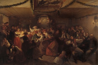 Wesele z Vingåker, 1857 autorstwa Josef Wilhelm Wallander