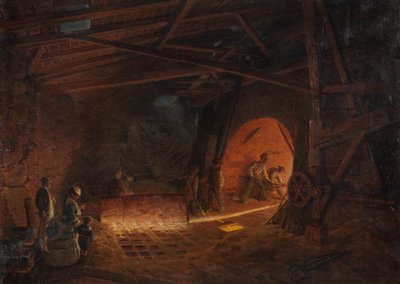 Masugnen, 1873 autorstwa Josef Wilhelm Wallander