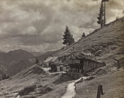 Album "Moja wojna światowa - wspomnienia Frontu Południowo-Zachodniego w Karyntii, Włochy, Trentino-Alto Adige) 31.03.1915-12.11.1918 - Josef Zohles Vienna": koszary wojskowe w Al. autorstwa Josef Zohles