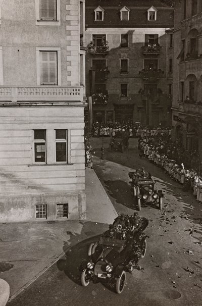 Album "Moja wojna światowa - wspomnienia Frontu Południowo-Zachodniego w Karyntii, Włochy, Trentino-Alto Adige) 31.03.1915-12.11.1918 - Josef Zohles Vienna": pojazdy wojskowe w Villac autorstwa Josef Zohles