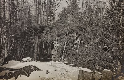 Album "Moja wojna światowa - wspomnienia Frontu Południowo-Zachodniego w Karyntii, Włochy, Trentino-Alto Adige) 31.03.1915-12.11.1918 - Wiedeń Josefa Zohlego": armata Brisia (b/w photo) autorstwa Josef Zohles