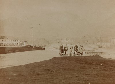 Album "Moja wojna światowa - wspomnienia Frontu Południowo-Zachodniego w Karyntii, Włochy, Trentino-Górna Adyga) 31.03.1915-12.11.1918 - Wiedeń Josefa Zohlego": Santa Giustina (b/w photo) autorstwa Josef Zohles