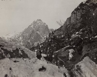 Album "Moja wojna światowa - wspomnienia Frontu Południowo-Zachodniego w Karyntii, Włochy, Trentino-Górna Adyga) 31.03.1915-12.11.1918 - Wiedeń Josefa Zohlego": Rosskofel (Monte Cavallo) ( autorstwa Josef Zohles