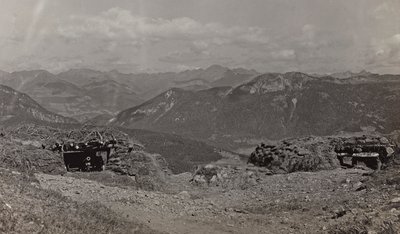 Album "Moja wojna światowa - wspomnienia Frontu Południowo-Zachodniego w Karyntii, Włochy, Trentino-Alto Adige) 31.03.1915-12.11.1918 - Josef Zohles Wiedeń": schrony dla broni w Al. autorstwa Josef Zohles