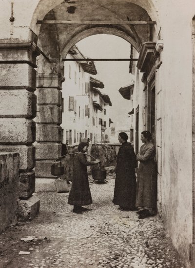 Album "Moja wojna światowa - wspomnienia Frontu Południowo-Zachodniego w Karyntii, Włochy, Trentino-Alto Adige) 31.03.1915-12.11.1918 - Josef Zohles Vienna": widok Tonia (b/w photo) autorstwa Josef Zohles