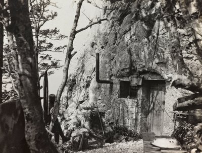 Album "Moja wojna światowa - wspomnienia Frontu Południowo-Zachodniego w Karyntii, Włochy, Trentino-Górna Adyga) 31.03.1915-12.11.1918 - Josef Zohles Wiedeń": ostoja wojny (zdjęcie czarno-białe) autorstwa Josef Zohles