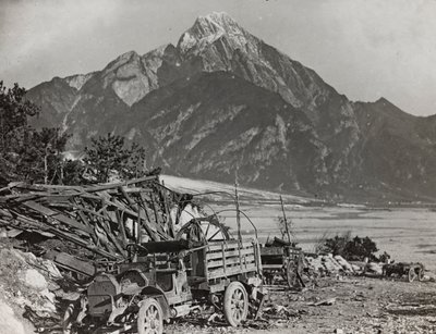 Album "Moja wojna światowa - wspomnienia Frontu Południowo-Zachodniego w Karyntii, Włochy, Trentino-Alto Adige) 31.03.1915-12.11.1918 - Josef Zohles Wiedeń": nad rzeką Tagliamento (b autorstwa Josef Zohles