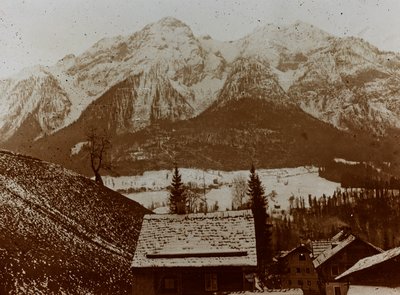 Album "Moja wojna światowa - wspomnienia Frontu Południowo-Zachodniego w Karyntii, Włochy, Trentino-Alto Adige) 31.03.1915-12.11.1918 - Wiedeń Josefa Zohlego": Lesachtal (b/w photo) autorstwa Josef Zohles