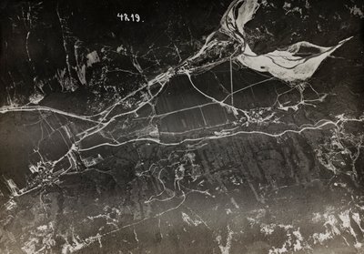 Album "Moja wojna światowa - wspomnienia Frontu Południowo-Zachodniego w Karyntii, Włochy, Trentino-Alto Adige) 31.03.1915-12.11.1918 - Josef Zohles Vienna": widok arial na włoski t autorstwa Josef Zohles