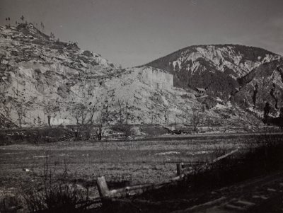Album "Moja wojna światowa - wspomnienia Frontu Południowo-Zachodniego w Karyntii, Włochy, Trentino-Alto Adige) 31.03.1915-12.11.1918 - Wiedeń Josefa Zohlego": Fort Hensel (zdjęcie czarno-białe) autorstwa Josef Zohles