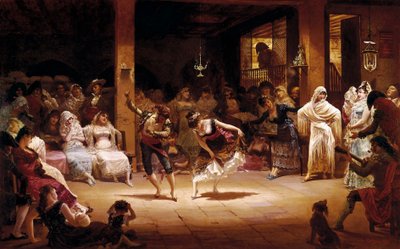 Taniec lampy naftowej autorstwa Josep Llovera Bofill