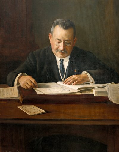 Portret Enrica Prata de la Riby (1870-1917), katalońskiego polityka nacjonalistycznego, XX w. (obraz) autorstwa Josep Maria Marquès i Puig