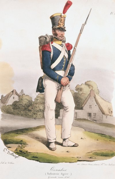 Straż Grenadierów autorstwa Joseph Louis Hippolyte Bellange