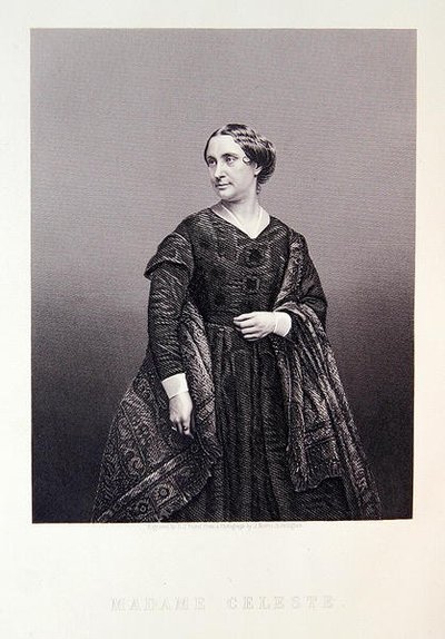 Madame Celeste, z „Galeria portretów w salonie wybitnych osobistości” autorstwa Joseph (after) Norris
