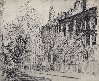 Great College Street (lito) autorstwa Joseph (after) Pennell