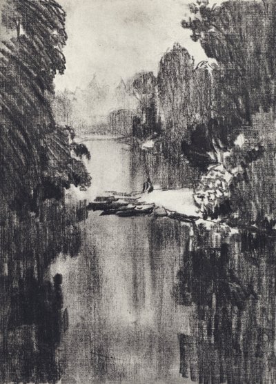 Park Św. Jakuba (lito) autorstwa Joseph (after) Pennell