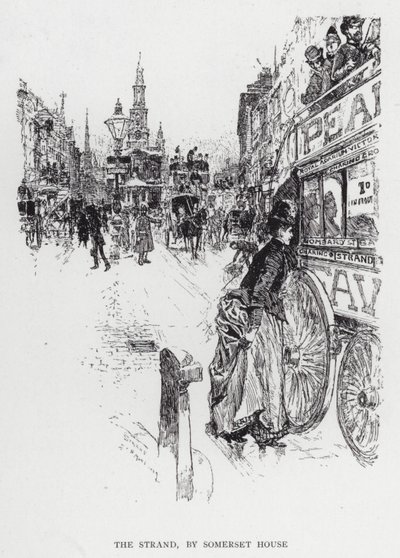 Strand, Somerset House (lito) autorstwa Joseph (after) Pennell