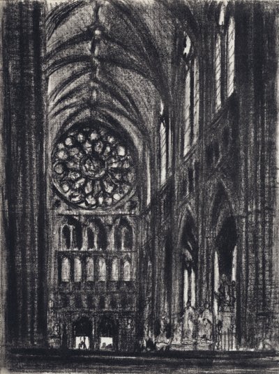 Transept, Westminster (lito) autorstwa Joseph (after) Pennell