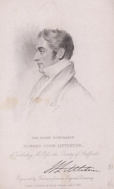 Edwarda Littletona autorstwa Joseph (after) Slater