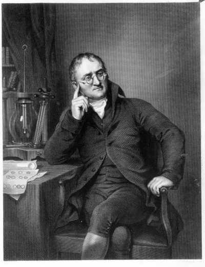 John Dalton, wyryty przez Williama Henry