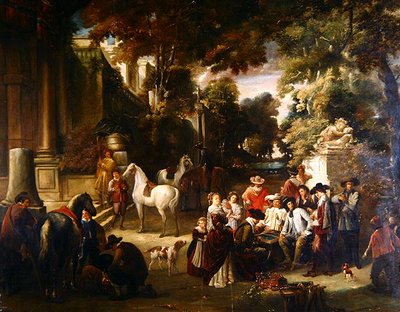 Fete Champetre (olej na płótnie) autorstwa Joseph Anne Leroy