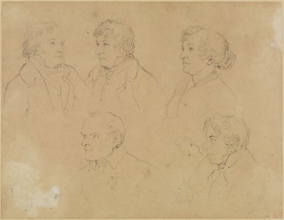 Pięć portretów autorstwa Joseph Anton Koch