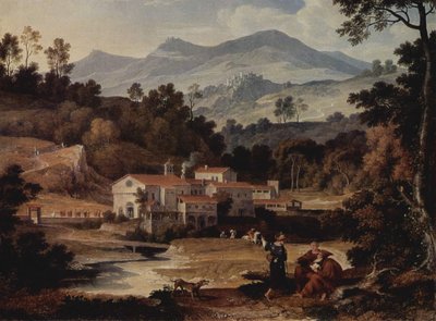 Klasztor San Francesco im Sabinergebirge bei Rom Klasztor San Francesco di Civitella w Górach Sabińskich autorstwa Joseph Anton Koch