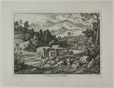 Klasztor San Francesco di Civitella w Górach Sabinów autorstwa Joseph Anton Koch