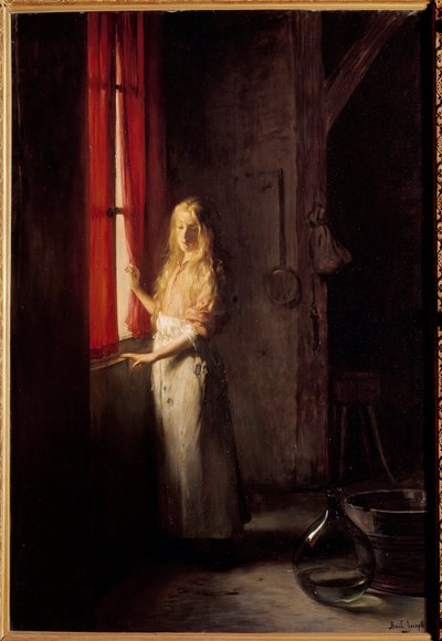Kopciuszek Ilustracja do opowieści o Charlesie Perrault. Obraz Josepha Baila (1862-1921) XIX-wieczny Paryż, sztuka dekoracyjna - ilustracja Kopciuszka do opowieści Charlesa Perraulta. Obraz Josepha Baila (1862-1921) autorstwa Joseph Bail